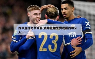 西甲直播免费观看(西甲直播免费观看西班牙人)