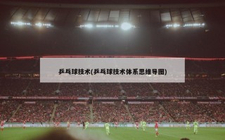 乒乓球技术(乒乓球技术体系思维导图)