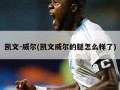 凯文-威尔(凯文威尔的腿怎么样了)