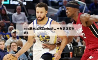 nba历年总冠军(nba近二十年总冠军列表)