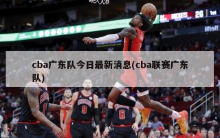 cba广东队今日最新消息(cba联赛广东队)