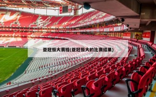 亚冠恒大赛程(亚冠恒大的比赛结果)