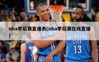 nba季后赛直播表(nba季后赛在线直播)