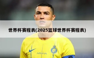 世界杯赛程表(2025篮球世界杯赛程表)