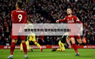 俄罗斯世界杯(俄罗斯世界杯德国)
