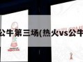 热火vs公牛第三场(热火vs公牛第四场)