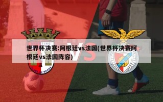 世界杯决赛:阿根廷vs法国(世界杯决赛阿根廷vs法国阵容)