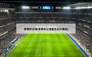 世界杯让球(世界杯让球是怎么计算的)