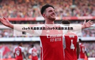 cba今天最新消息(cba今天最新消息数据)