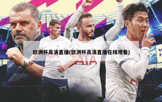 欧洲杯高清直播(欧洲杯高清直播在线观看)