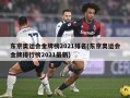 东京奥运会金牌榜2021排名(东京奥运会金牌排行榜2021最新)