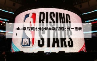 nba季后赛比分(NBA季后赛比分一览表)