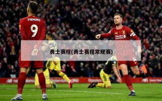 勇士赛程(勇士赛程常规赛)