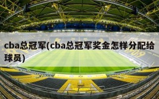 cba总冠军(cba总冠军奖金怎样分配给球员)
