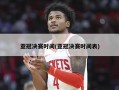 亚冠决赛时间(亚冠决赛时间表)