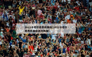 2022卡塔尔世界杯赛程(2022卡塔尔世界杯赛程表对阵图)