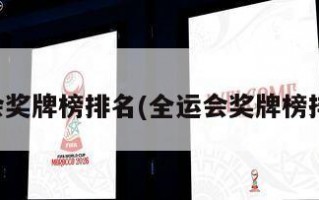 全运会奖牌榜排名(全运会奖牌榜排名表)